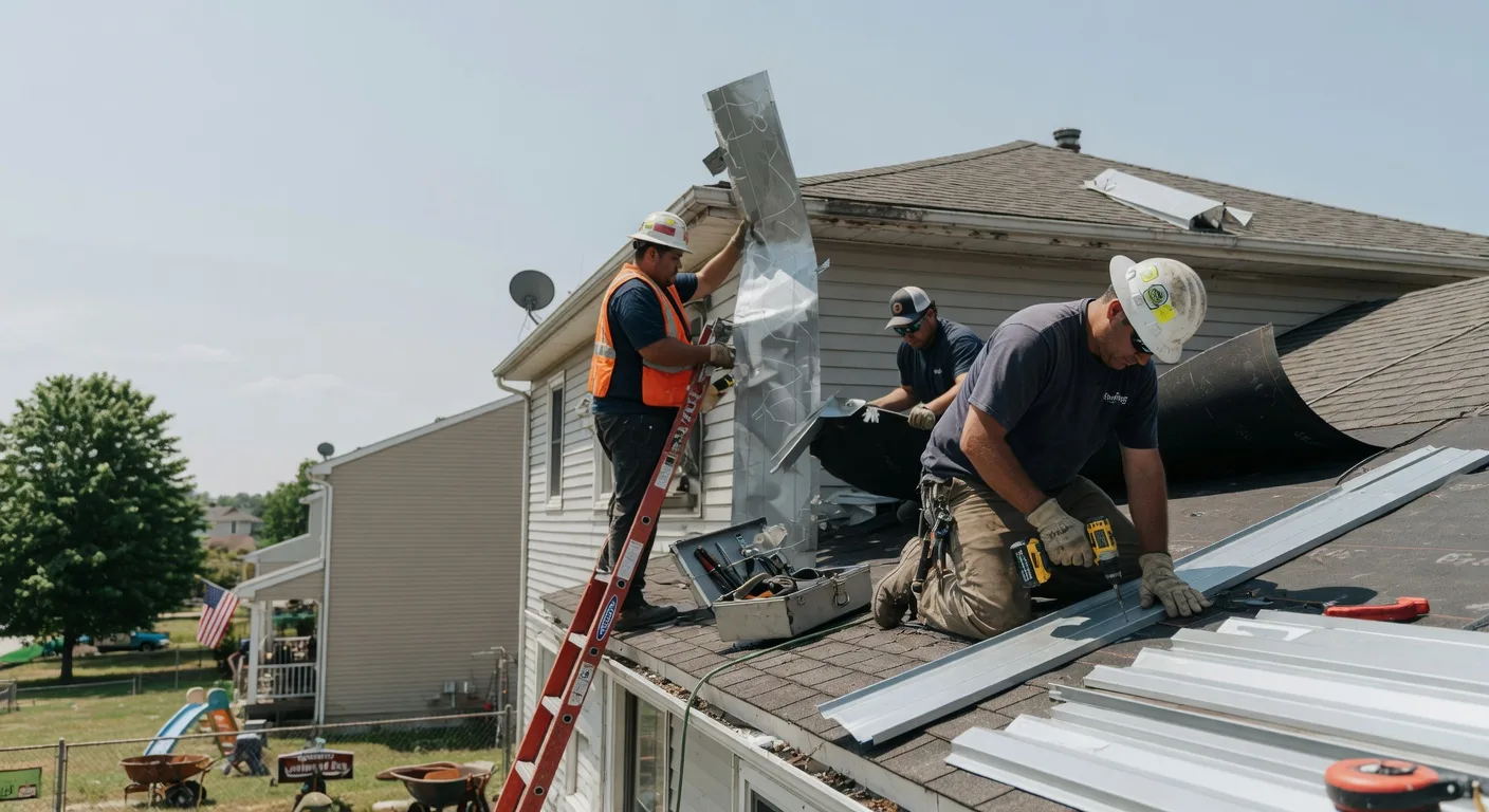 Storm Damage Metal Roof Repair in Decatur, IA